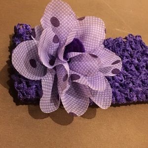 Purple baby head band